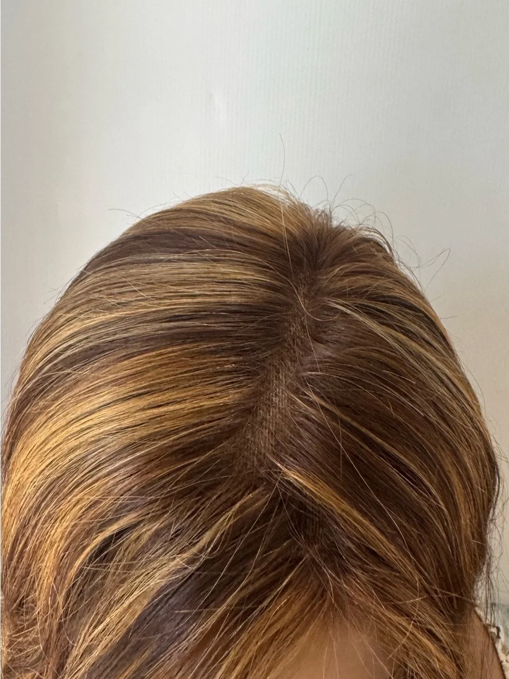 Monofilament Lace Top hand made 100% Human hair 20 in long - natural look